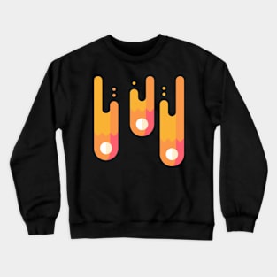 meteorite rain icon sticker Crewneck Sweatshirt